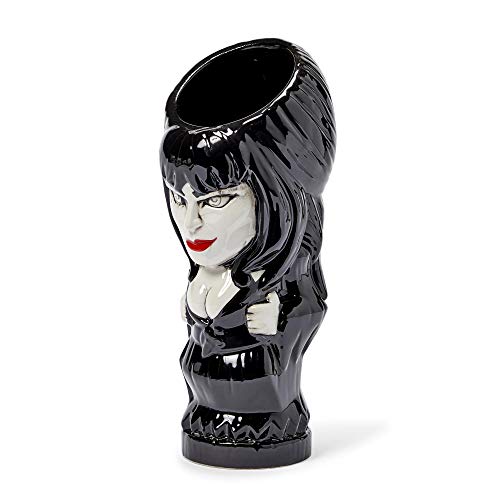 Geeki Tikis Elvira Mistress of the Dark Mug | Official Elvira Collectible Tiki Style Ceramic Cup | Holds 20 Ounces