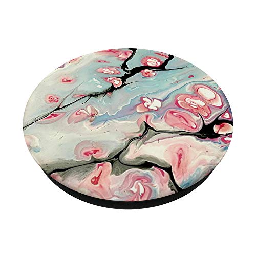 Pink Flowers Sakura Pop Mount Socket Japanese Cherry Blossom PopSockets PopGrip: Swappable Grip for Phones & Tablets