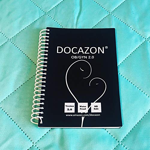 DOCAZON Ob/Gyn 2.0 | The Perfect Obstetrics & Gynecology History & Physical Exam Notebook (Spiral, Water Proof, Disinfectable, MR Safe, 100 Patient Sheets, 5.5" x 8.5" Pocket Size)