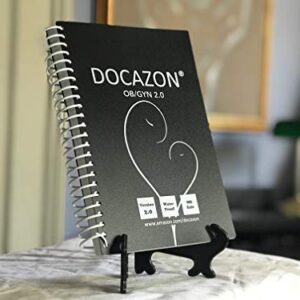 DOCAZON Ob/Gyn 2.0 | The Perfect Obstetrics & Gynecology History & Physical Exam Notebook (Spiral, Water Proof, Disinfectable, MR Safe, 100 Patient Sheets, 5.5" x 8.5" Pocket Size)