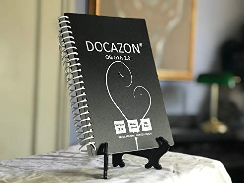 DOCAZON Ob/Gyn 2.0 | The Perfect Obstetrics & Gynecology History & Physical Exam Notebook (Spiral, Water Proof, Disinfectable, MR Safe, 100 Patient Sheets, 5.5" x 8.5" Pocket Size)