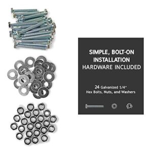 DC Cargo Mall ATV Wheel Chock & Strap Kit | Trailer Tie Down System for ATV’s, UTV’s, & Mowers