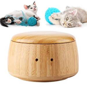 Bamboo Yarn Bowl, Large Yarn Bowls Yarn Holder for Knitting&Crochet, Yarn Storage Bowl with Removable Lid, Perfect Christmas Gifts for Moms and Grandmothers