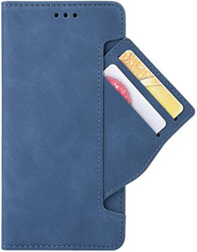 HualuBro Xiaomi Redmi Note 9S Case, Redmi Note 9 Pro Case, Magnetic Full Body Protection Shockproof Flip Leather Wallet Case Cover with Card Slot Holder for Redmi Note 9S Phone Case (Blue)