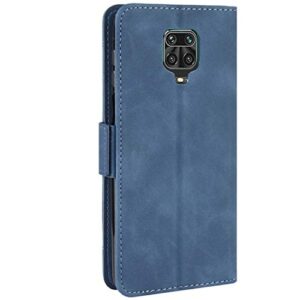 HualuBro Xiaomi Redmi Note 9S Case, Redmi Note 9 Pro Case, Magnetic Full Body Protection Shockproof Flip Leather Wallet Case Cover with Card Slot Holder for Redmi Note 9S Phone Case (Blue)
