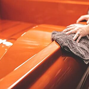 The Rag Company - The Gauntlet Drying Towel - 70/30 Blend Korean Microfiber, Designed to Dry Vehicles Faster, More Thoroughly & More Gently Than Others, 900gsm, 20in x 30in, Ice Grey + Grey