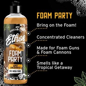 Ethos Foam Party - Concentrated pH Neutral Car Wash Soap - Snow Foam Suds Car Wash Soap - Foam Cannon Soap - Safe For Waxes, Sealants & Coatings (16 OZ)