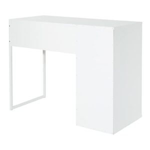 OSP Home Furnishings Ravel 40-Inch Wide Writing Desk, White