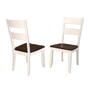 simply solid cache solid wood dining chairs (set of 2)