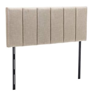 Haobo Upholstered Headboard Foldable King Size Headboards Eastern King/California King Linen Panel with Height Adjustments