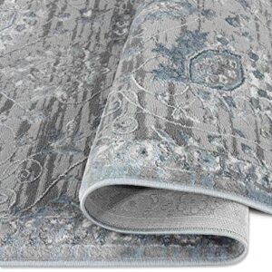 Home Dynamix Skyler Elise Area Rug, 7'8"x10'1" Rectangle, Gray