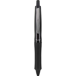 PILOT Dr. Grip FullBlack Refillable & Retractable Ballpoint Pen, Medium Point, Black Ink, 3-Pack (14634)