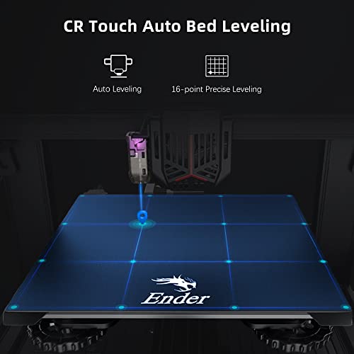 Official Creality Ender 3 Neo 3D Printer with CR Touch Auto Bed Leveling Kit Full-Metal Extruder Carborundum Glass Printing Platform with Resume Printing Function Silent Mainboard 8.66x8.66x9.84 inch