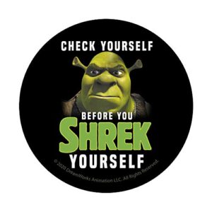 Shrek Check Yourself Before You Shrek Yourself PopSockets PopGrip: Swappable Grip for Phones & Tablets