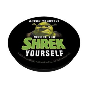 Shrek Check Yourself Before You Shrek Yourself PopSockets PopGrip: Swappable Grip for Phones & Tablets