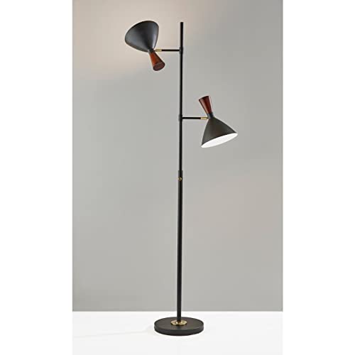 Adesso 3488-01 Arlo Tree Lamp, 67.25 in, 2 x 60W (Not Included), Black, 1 Floor Lamp