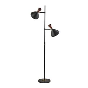 Adesso 3488-01 Arlo Tree Lamp, 67.25 in, 2 x 60W (Not Included), Black, 1 Floor Lamp