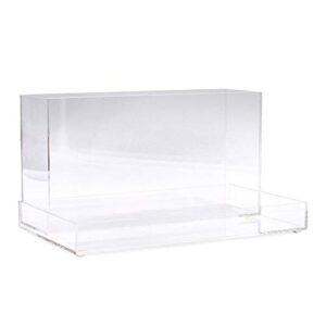 pbf PHOTO BOOTH FRAMES Acrylic Desk Organizer- 5 Pieces- Clear Desk Accessories Organizer Pen Pencil Holder Office Desktop Organizer set