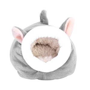 popetpop hamster snuggle sack - rat hamster house bed winter warm fleece small pet chinchilla bed house cage nest hamster accessories