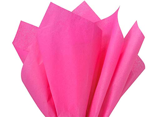 Feronia packaging Hot Pink Tissue Paper Squares, Bulk 10 Sheets, Premium Gift Wrap and Art Supplies for Birthdays, Holidays, or Presents, Large 15 Inch x 20 Inch Made in USA