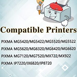 MM MUCH & MORE Compatible Ink Cartridge Replacement for Canon PGI-250XL CLI-251XL PGI 250 XL CLI 251 XL to use for PIXMA MX922 IP7220 MG5520 MG5420 IX6820 IP8720 MG7520 MG7120 MG6320 Printer (10-Pack)