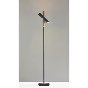 Adesso 4079-01 Vega LED Torchiere, 68 in, 24W, Black Finish, 1 Floor Lamp