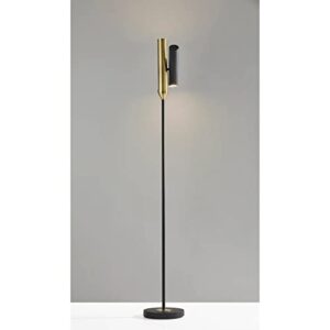 Adesso 4079-01 Vega LED Torchiere, 68 in, 24W, Black Finish, 1 Floor Lamp