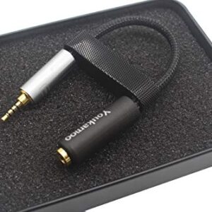 Youkamoo [ 2.5mm Male ] 2.5mm Male to 4.4mm Female 8 Core Silver Plated Headphone Earphone Audio Adapter Cable New in Box 2.5mm Balanced to 4.4mm Balanced [ 4.4mm Female ]