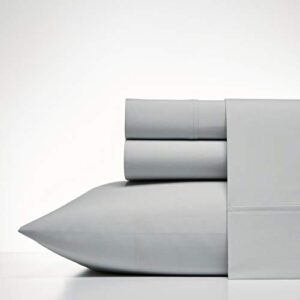 nautica - queen sheets, cooling & wrinkle resistant bedding set, moisture wicking & quick dry (kooltex grey, queen)