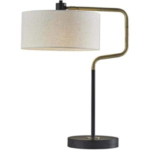 adesso 4157-21 jacob table lamp, antique brass