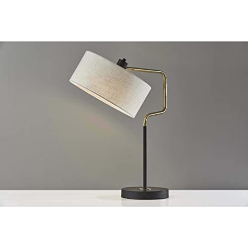 Adesso 4157-21 Jacob Table Lamp, Antique Brass