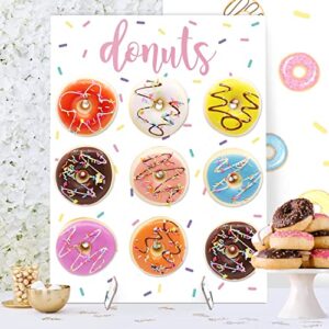 huray rayho sprinkles donut wall party decoration doughnut food buffet display stand dessert table pegboard treats holder centerpieces ideas reusable rainbow colorful dashes board set of 1