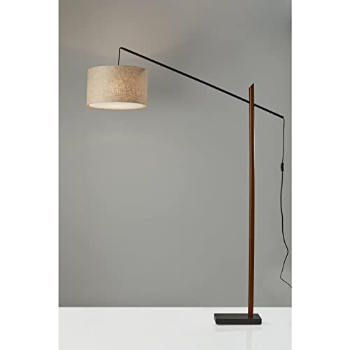 Adesso Ethan Arc Home Office Lamp, Black