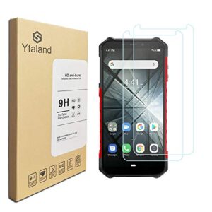 [2 pack] ytaland for ulefone armor x5 screen protector, [ anti-fingerprints ] [bubble-free] [9h hardness] tempered glass film screen protector for ulefone armor x5