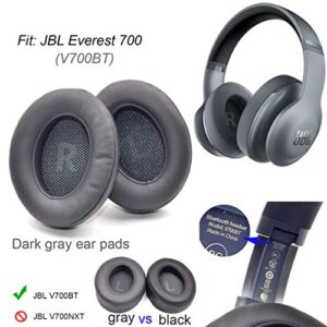 Defean Replacement Ear Pads V700 Earpad Potein Leather and Memory Foam Compatible with JBL V700BT (Everest 700) Headphone (JBL V700BT, Dark Gray)