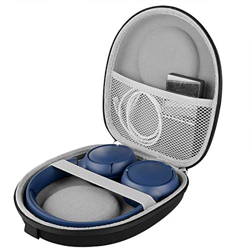 Linkidea Headphones Carrying Case Compatible with JBL Tune 500BT, T500bt, T600BTNC, Live 400BT, T450BT, E45BT Case, Protective Hard Shell Travel Bag with Cable, Charger Storage (Black)