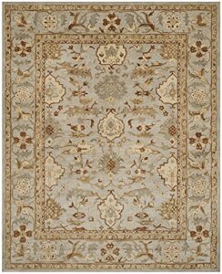 safavieh antiquity collection 8' x 10' light grey at60a handmade traditional oriental premium wool area rug