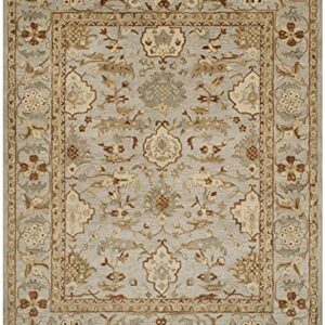 SAFAVIEH Antiquity Collection 8' x 10' Light Grey AT60A Handmade Traditional Oriental Premium Wool Area Rug