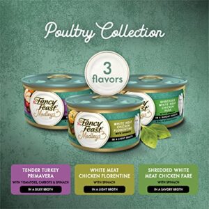 Purina Fancy Feast Medleys Poultry Collection Wet Cat Food Variety Pack - (30) 3 oz. Cans