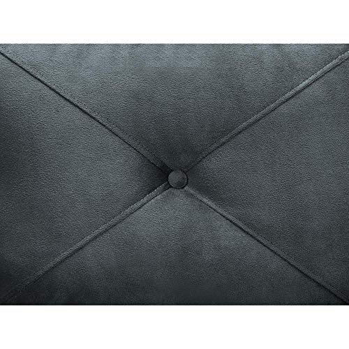 Harvard Microfiber Loveseat with Rolled Arm in Dark Grey with Give-aways