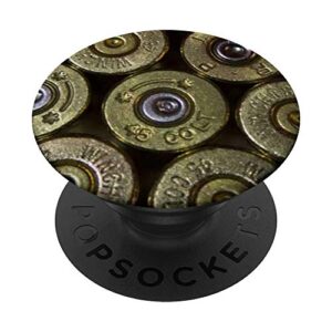 45colt spent bullet casing brass-awesome gun collector gift popsockets grip and stand for phones and tablets