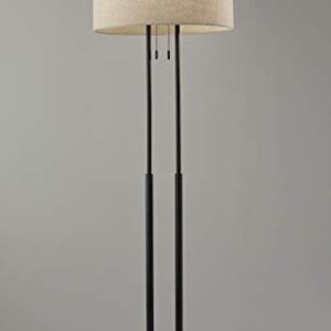 Adesso 4016-26 Duet Floor Lamp, Antique Bronze