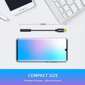 USB C to 3.5mm Headphone Adapter - USB Type C to AUX Audio Jack Hi-Res DAC Dongle Cable Cord Compatible with Pixel 5 4 3 XL, Samsung Galaxy S22 S21 S20 FE Ultra S20+ Plus Note 20 5G