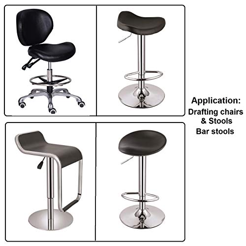 Kaleurrier Gas Lift Cylinder,Pneumatic Chair Replacement Parts- Chair or Stool Lifting Control Mechanism, 500 lbs Heavy Duty Steel Case,Chromcraft,in Universal Size,Height Extension: (10.25" Stroke)