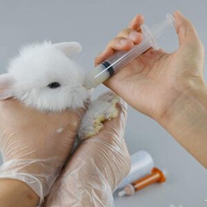 Newborn Kitten Puppy Feeding Bottles for Nursing, Pet Nurseing Feeding Bottle Kits with Replacement Nipples
