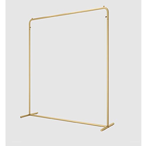 Iron Floorstanding Hanging Carboot Display Rail,European Clothes Rail,Shelf The Mall,Solid/Golden / 150cm