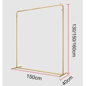 Iron Floorstanding Hanging Carboot Display Rail,European Clothes Rail,Shelf The Mall,Solid/Golden / 150cm