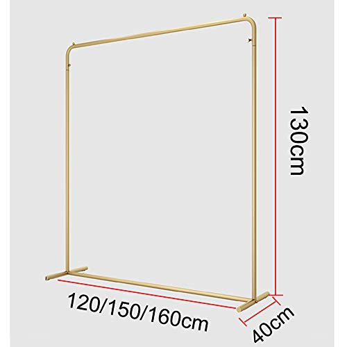 Iron Continental Clothes Rail,Shelf Display Garment Hanging Display, Fashion/Golden / 160cm