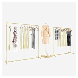 Iron Continental Clothes Rail,Shelf Display Garment Hanging Display, Fashion/Golden / 160cm