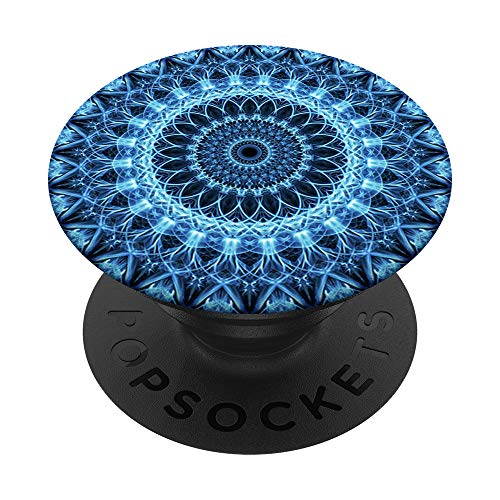 Blue Mandala Pop Mount Socket Cute Designed Divine Mandala PopSockets PopGrip: Swappable Grip for Phones & Tablets